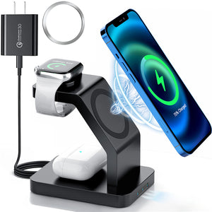 3 in 1 Wireless Charging Station 20W Fast Magnetic Charging Station
