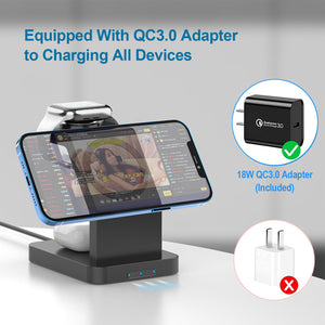 Catalpa U 3 in 1 Wireless Charging Station 20W Fast Magnetic Charging Station