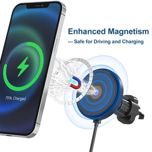 Catalpa U Magsafe car mount charger for iphone 12 series