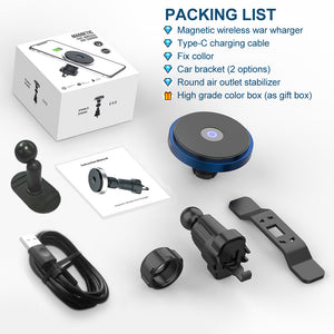 Catalpa U Magsafe car mount charger for iphone 12 series